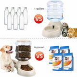 Automatic Pet Food and Water Dispenser 3.8L for Cats and Dogs, 2-Pack V1188-TAL-912M-0154