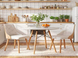 Artiss Table and Chairs Set 3PCS 90cm 2 Seater Round Set for Kitchen, Apartment, DSET-TAB90-2004-WHX2