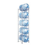 5 Tiers Water Jug Holder, 5 Gallon Water Bottle Holder, Single Row Water Bottle Rack for 5 Bottles, V952-5JLTZSSTSTZC0COMZV0