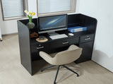 Reception Desk, 1200 x 480 x 1100 mm Rectangular Front Counter Table, Office Reception Counter with V952-YBQTJX3CDCCJ3IW3IV0
