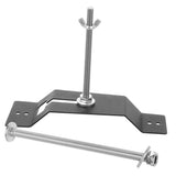 Black Metal Wall Mount Tire Rack Spare Tire Carrier Bracket for Streamlined and Organized Trailer V1369-AZ3-W-13272