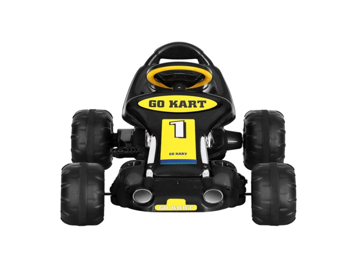 Rigo Kids Pedal Go Kart Ride On Toys Racing Car Plastic Tyre Black GKRT ...