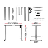 Artiss Standing Desk Motorised 120CM White Oak HASD-114G-GYDF-NTDB-120