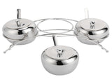 Stainless Steel Condiment Seasoning Containers Pots Set Salt Pepper Sugar Storage Organizers V1294-YM0718-3118210024811