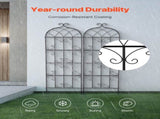 2 Packs Metal Garden Trellis for Climbing Plant Support 71x20 in Rustproof V952-HPJHX2JTH71WKVLCJV0