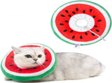 2 Pieces Adjustable Cat Collar Soft Cat Recovery Collar Cute Cat Elizabethan Collars Pet Neck V1192-AZ-W-13155
