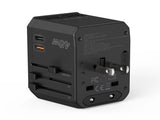 CHOETECH PD6045 GaN Tech 2C2A 45W Travel Adapter with US EU UK AU Plugs Black V28-ELECHOPD6045
