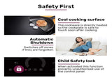 EUROCHEF 60cm 4 Zone Induction Cooktop, 7200W Electric, FlexZone Function, Touch Controls V219-COKICTEC641A