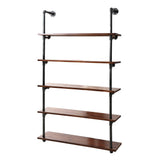 Artiss Floating DIY Pipe Shelf 5 Tiers - ISSA PIPE-92-5LVL-WALL