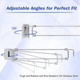 RV Secure Adjustable Bars, Stainless Steel Rods, Food&Drink Stabilizers for RV Refrigerator V1369-AZ3-W-11788