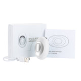 Winter Sleep Aid Bundle - White Handheld EMS Pulse Device with 15 Levels and Champagne gold V888-ELOSUNG53615