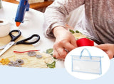 3Pcs Project Bag, 17.713 inch A3 Waterproof Mesh Zipper Bag Craft Storage Bag with Handles for V1369-AZ3-W-15724