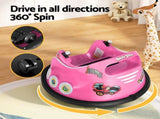 Kids Ride On Car Bumper Electric Ride On Cars Light Remote Angry Birds Sticker Pink RCAR-BUMPER-PK