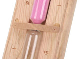 Rotating Hourglass Wall Mounted 15 Minute Wooden Sauna Sand Timer Clear Scales Explosion Proof for V1294-YM0901-3111250206011