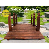 Gardeon Garden Decor Outdoor Ornament Wooden Bridge Chain 160cm GD-BRIDGE-CHAIN-CC