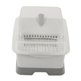 Dish Drainer Minimalist Dustproof Space Saving Dish Drying Bowl with Lid for Home Kitchen L V1294-YM0716-3118220114212