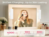 Wireless Vanity Lights for Mirror Set of 2-4000mAh Rechargeable Stick On Makeup Light with CCT Modes V1171-CB-COM001679-2