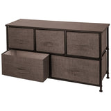 VEVOR Dresser Storage Tower with 5 Fabric Drawer Steel Frame Storage Cabinet Bin Storage Organizer V952-SNGECKFS000000001V0