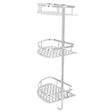 3 Tiers Corner Shower Shelf Wall Mounted Shower Organizer Storage Rack for Toilet Kitchen V1294-YM0721-3112210010411