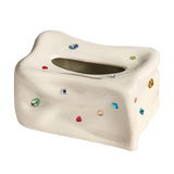 Ceramic Tissue Box Case Holder Decorative Elegant Facial Tissue Napkin Dispenser Box for Dinner Room V1294-YM0706-3117230147011