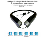 Bluetooth Headphone,Wireless Neckband Headset with Retractable Earbuds V1263-JX-79
