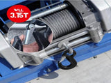 2SET 3.15T Sling Hook Heavy Duty Hammerlock/Slip Hook Kit With Swivel Winch & Safety Latch-Black V1181-SH-315T-BK