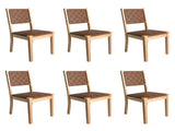Levede Dining Chairs Accent Chair Lounge x6 CH1100-2-BRX3