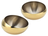 Stainless Steel Sugar Bowl Oblique Condiment Pot Polished Brushed Bowl for Serving Sugar Pepper Salt V1294-YM0901-3118210164713