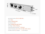 Stainless Steel Mud Flap Hangers with Light Cutouts, 2-1/2" Bolt Spacing, Spring Loaded V952-BKCDNBDJ212IW6KL0001V0