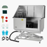 127 cm Electric Dog Grooming Bath Tub Stainless Steel w Water Filter V952-DDSJBXGCWYG5A2PK5V3