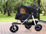 PaWz Pet Stroller Pram Dog Carrier Trailer ST1007-BK