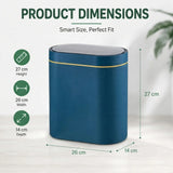 CARLA HOME 7L Automatic Trash Bin with Lid, Motion Sensor Garbage Can Blue V178-36564