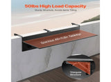 Balcony Hanging Table, 12 x 48 in Folding Balcony Railing Table, Outdoor Balcony Bar Table for V952-FXGZMZ12INCH0ANITV0
