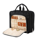 Travel Hanging Toiletry Bag for Women, with Jewelry Organizer Compartment, Cosmetic Essentials, V1192-AZ-W-3054