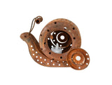 Rust Snail Candle Holder 22cm V637-27606SNL