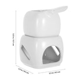 White Ceramic Chocolate Melting Pot for Smooth Melting, Precise Crafting, and Easy Chocolate V1369-AZ3-W-12835