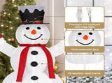 Jingle Jollys Christmas Lights 200 LED 175cm Fairy Light Snowman Decorations XMAS-MOT-C-SNOW-WH