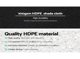 Instahut 50% Shade Cloth 1.83x20m Shade Cloth Sail Heavy Duty Shadecloth Garden Mesh Roll BK SH-CL-183X200-100-BK