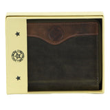 Billy The Kid Leather Wallet with Zip & Coin Pocket in Olive V563-BTK-25