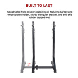 Commercial Squat Rack Adjustable Pair Fitness Exercise Weight Lifting Gym Barbell Stand V63-826911