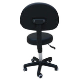 Salon Stool - Adjustable Swivel Chair with Back - Pedicure Beauty Hairdressing V238-SUPDZ-40082774720592