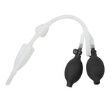 Silicone Enema Douche Bulb Dual Side Openings Elastic Inflatable Double Bulb Flushing System for V1294-YM0901-3112230072511