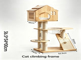 Natural Solid Wood Eco Cat Tree V1408-B01