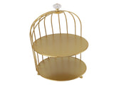 Bird Cage Cosmetic Organizer Gold Space Saving Iron Unique Multifunctional Birdcage Makeup Display V1294-YM0901-3112230083912