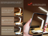 USB Rechargeable Foldable LED Desk Lamp Touch Control, 3-Color Temperature, Stepless Dimming, 120&deg V1107-CS-HYTD3600