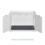 Cleo Cat Litter Cabinet, White V568-GMW-5039-WKIT