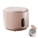 Portable Rechargeable Ultrasonic Retainer Cleaner with 3 Modes for Dentures Aligner Jewelry - Pink V1263-JX-8208-1