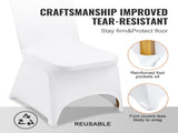 Stretch Spandex Folding Chair Covers, Universal Fitted Arched Front Cover, Removable Washable V952-100PCSGXBSYT00001V0
