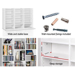 Artiss Bookshelf CD Storage Rack - BERT White CD-SHELF-WH-AB