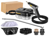 Black 1500W High Pressure Steam Cleaner with Digital Display - 1.2L Heavy Duty Steamer for V888-ELOSUNG44364